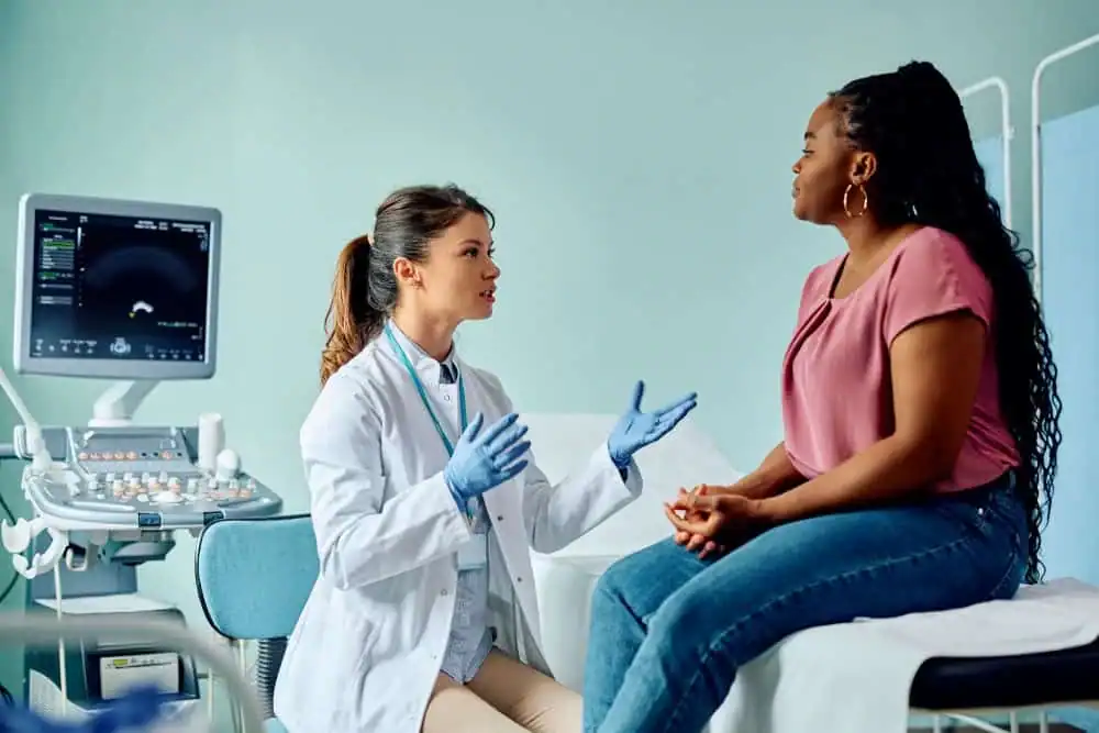 Rejuvenating Intimacy: Exploring Surgical Solutions for Vaginal Laxity 1 Woman have consultation about vaginal laxity Windlesham