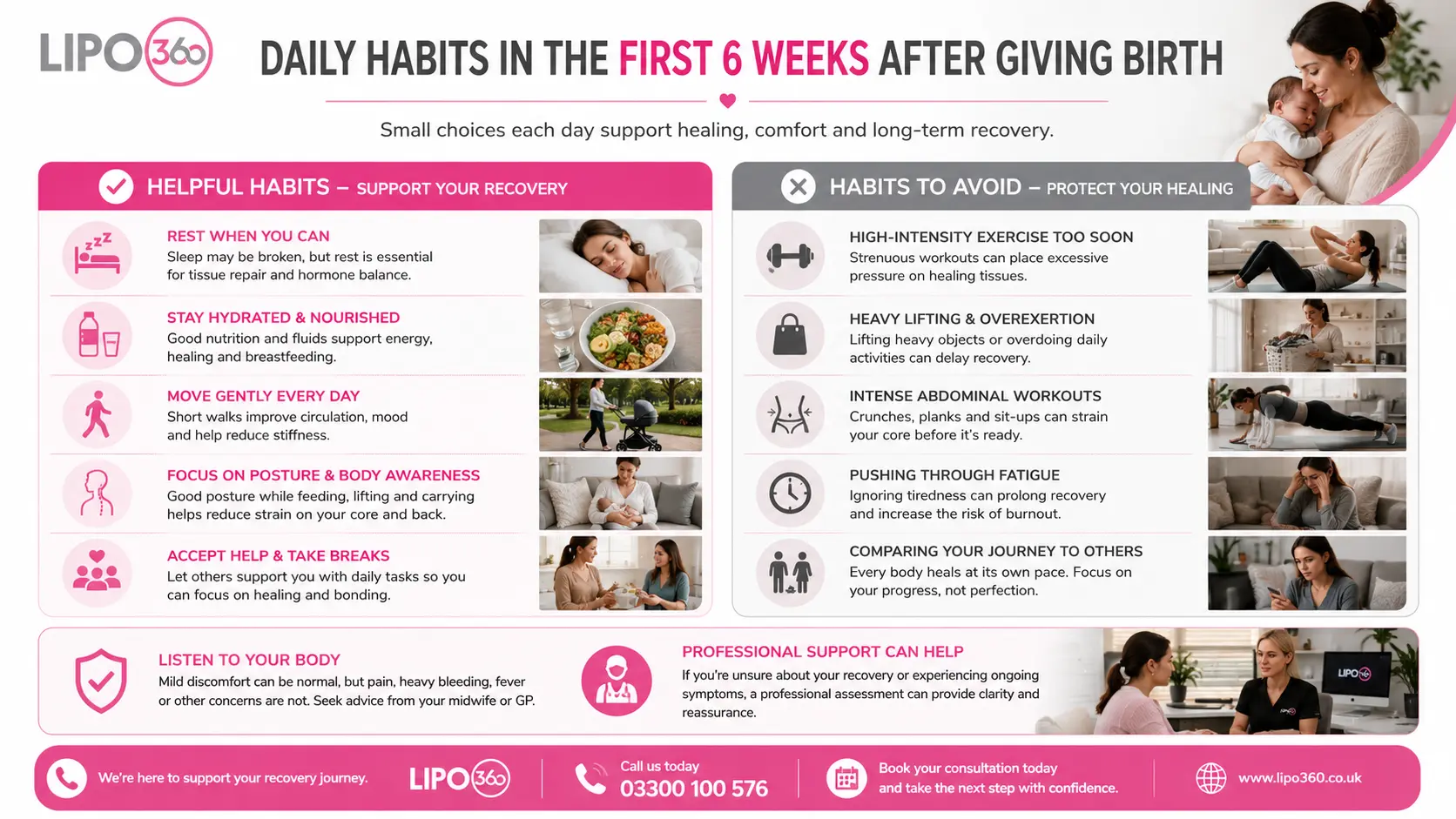 What to Do (and Avoid) in the First 6 Weeks After Giving Birth To Avoid Diastasis Recti 3 First 6 Weeks After Giving Birth To Avoid Diastasis Recti Windlesham : Daily Habits in the First 6 Weeks After Giving Birth